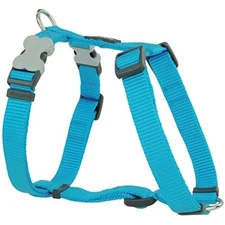 Red Dingo Dog Harness Plain, Turquoise, Small 15mm Turquoise S