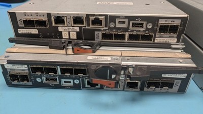 Two NetApp E2800 Controllers e2800a-8gb FC X-56025 16Gb HIC and Two Matching PSU
