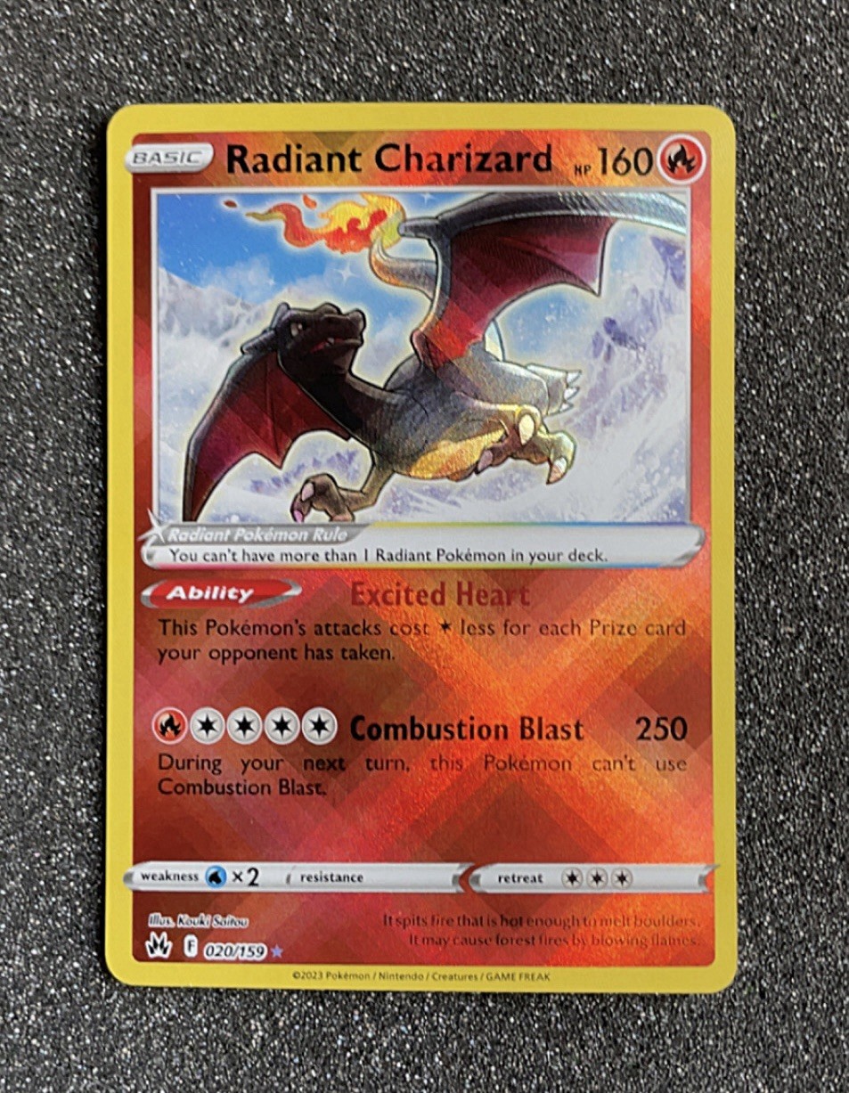 Radiant Charizard - Crown Zenith 20/159 Holo Rare - Pokemon TCG