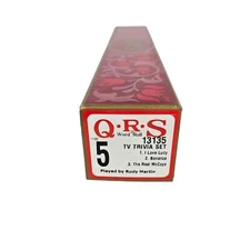 QRS Player Piano Word Roll TV Trivia Set 5 I Love Lucy Bonanza The Real McCoys