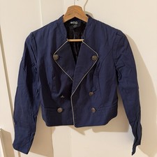 Women s Blue Crop Jacket