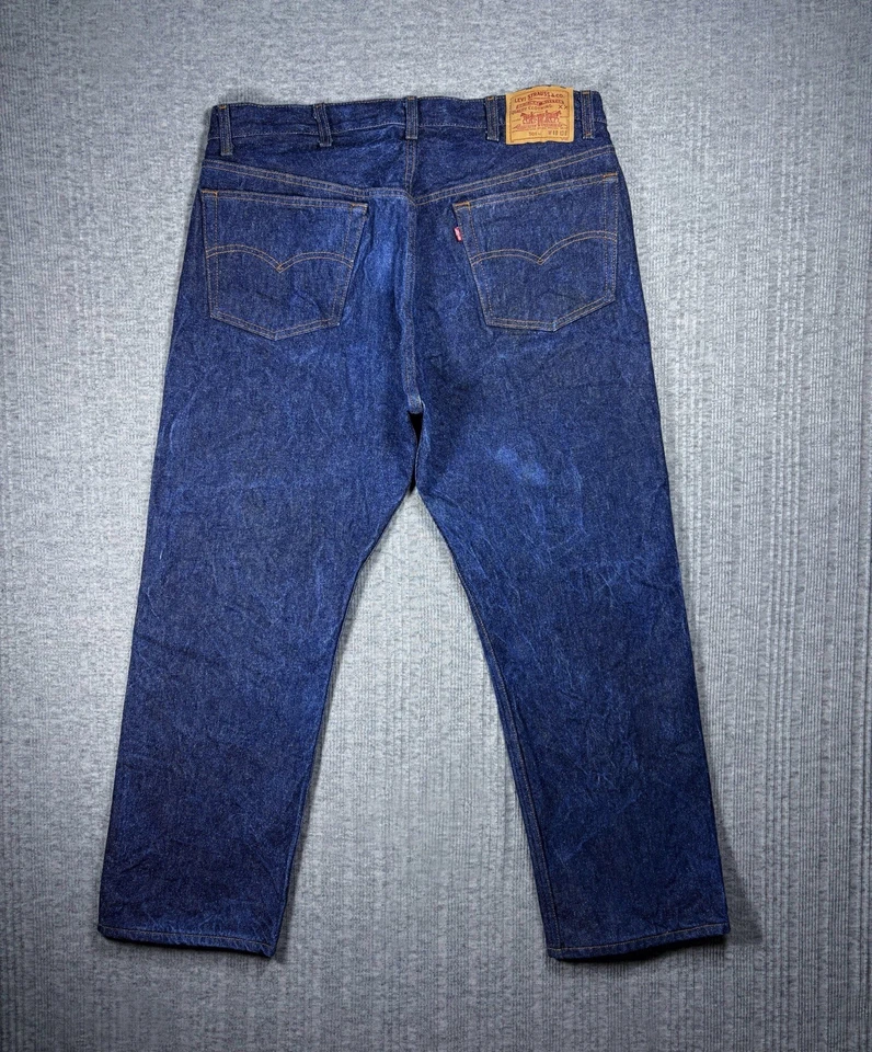Vintage Levis 501 Jeans Mens Size 38x29 Blue Dark Wash Button Fly USA Made 80s - Image 4 of 4