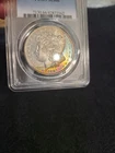 1881-S Crescent rainbow toned Morgan silver dollar