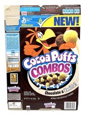  NEW 2008 General Mills Cocoa Puffs Combos cereal box - Chocolate  Vanilla