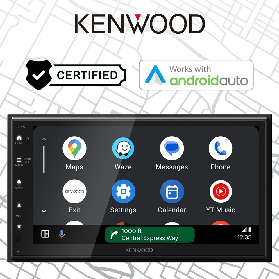 KENWOOD DMX4710S Digital Car Stereo, Apple CarPlay and Android Auto Compatible - Image 3 of 4