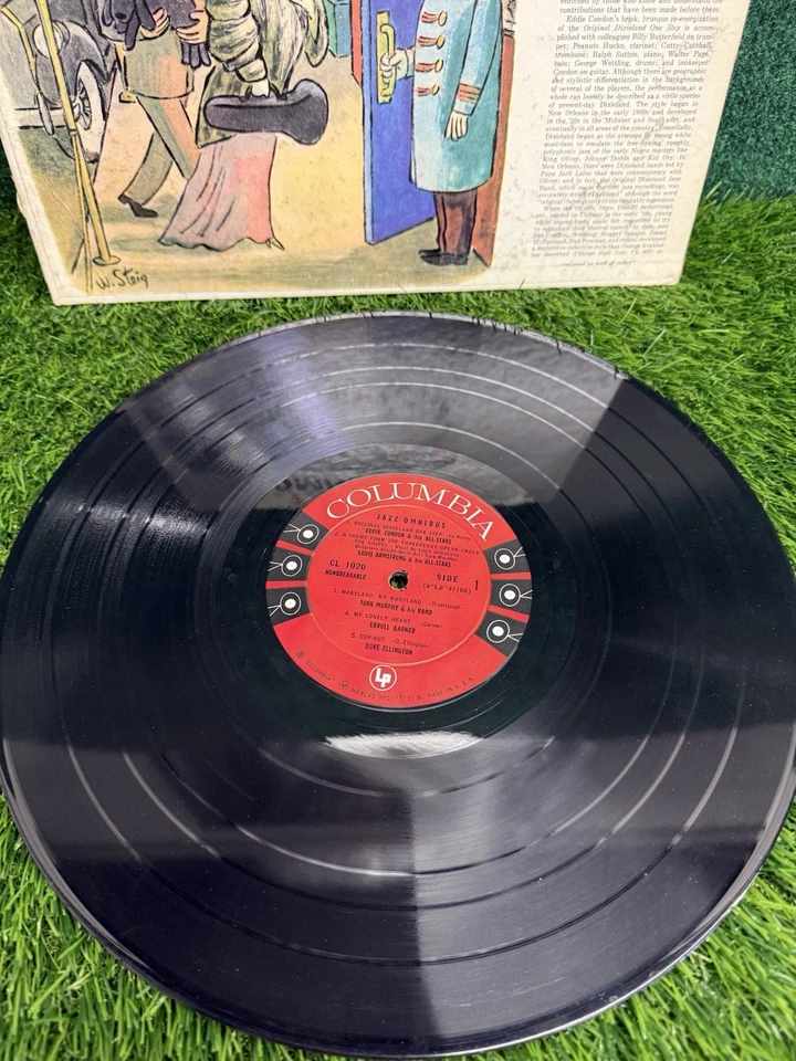 Brubeck Johnson Davis Jazz Omnibus LP Columbia 6 Eye Mono CL 1020 Steig art - Image 2 of 3