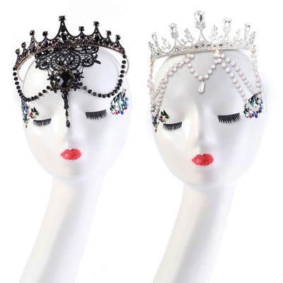 Rhinestones Tiara Gothic Crown Vintage Branch Crown Headbands for Frie