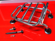 VESPA GTS 125 iGET 2019 ONWARDS CHROME FRONT LUGGAGE RACK BRACKET SUPPORT