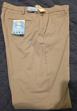 IZOD Saltwater Stretch Chino Straight Fit Mens 38x30 FF Cinderblock NWT