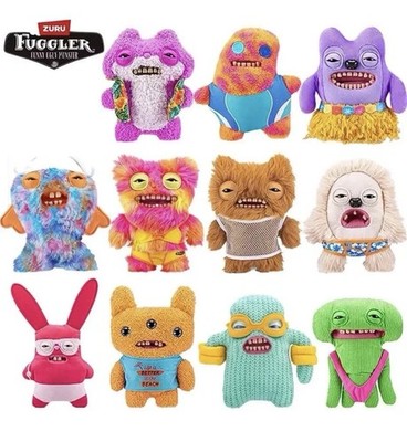 COMPLETE SET NIB Set Of 11 Zuru Fuggler Vacay Vibes Funny Ugly Monster Plush 9 