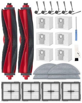 24 Pcs Accessories Kit for Roborock Q10 S5+ Robot Vacuum Cleaner, Replacement...