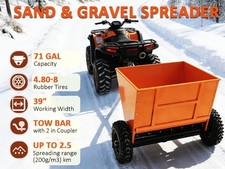270l Sand & Gravel Spreader/gritter, Utility Tow-atv/utv Lawn Tractor Spreader