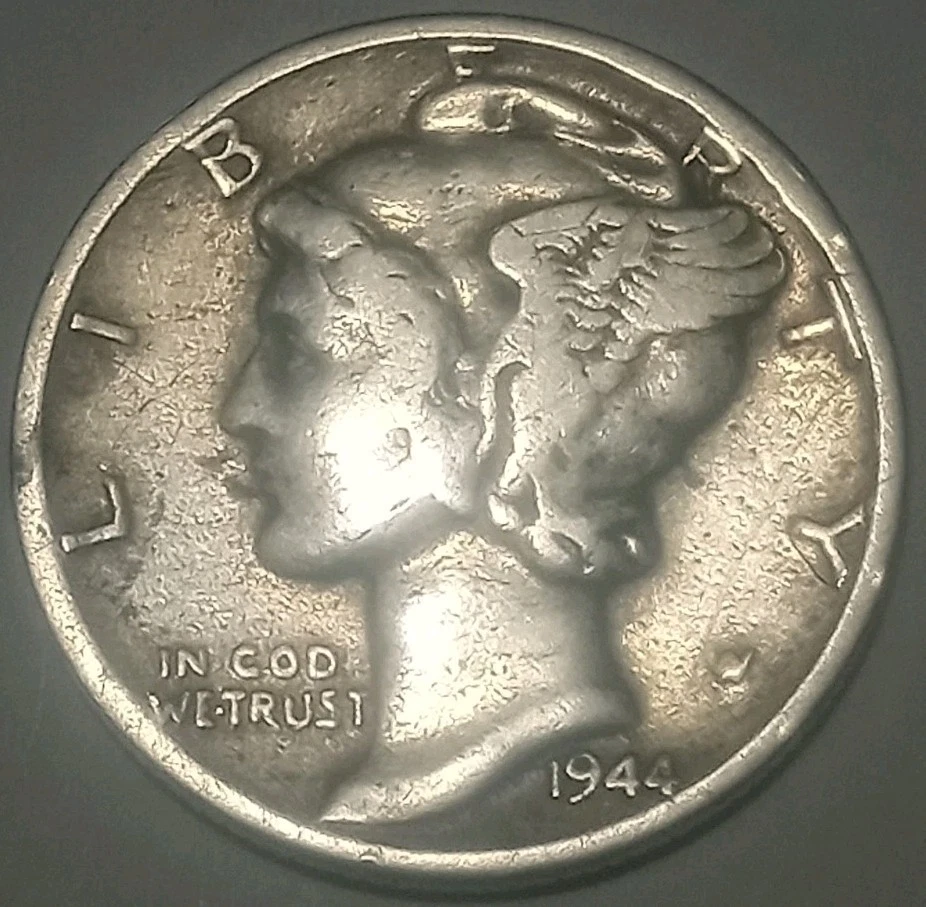 1944 W Mercury Winged Dime,In Cod We Trust,Silver Mint Error Coin,Free Shipping. - Image 2 of 3
