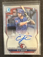 2023 Bowman Draft - Chrome Prospect Autographs C.J. Kayfus #CDA-CKA (AU, RC)