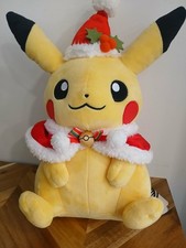 Pokemon Center Pikachu Holiday Cape And Hat Christmas Santa 14 Inch Plush 2023