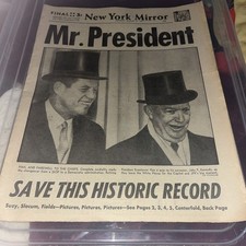 Vintage New York Mirror Newspaper, January 21, 1961