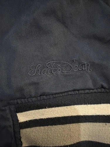 Vtg Stall & Dean Ivy League Yale Bulldogs Jacket Sz 4XL Navy Varsity image 7