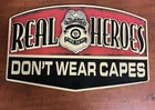 Fire Fighter Fire Department Tin Metal Wall Sign Vintage Style Large