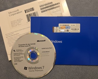 Microsoft Windows 7 Home Premium - 32-Bit - Deutsch - mit SP1