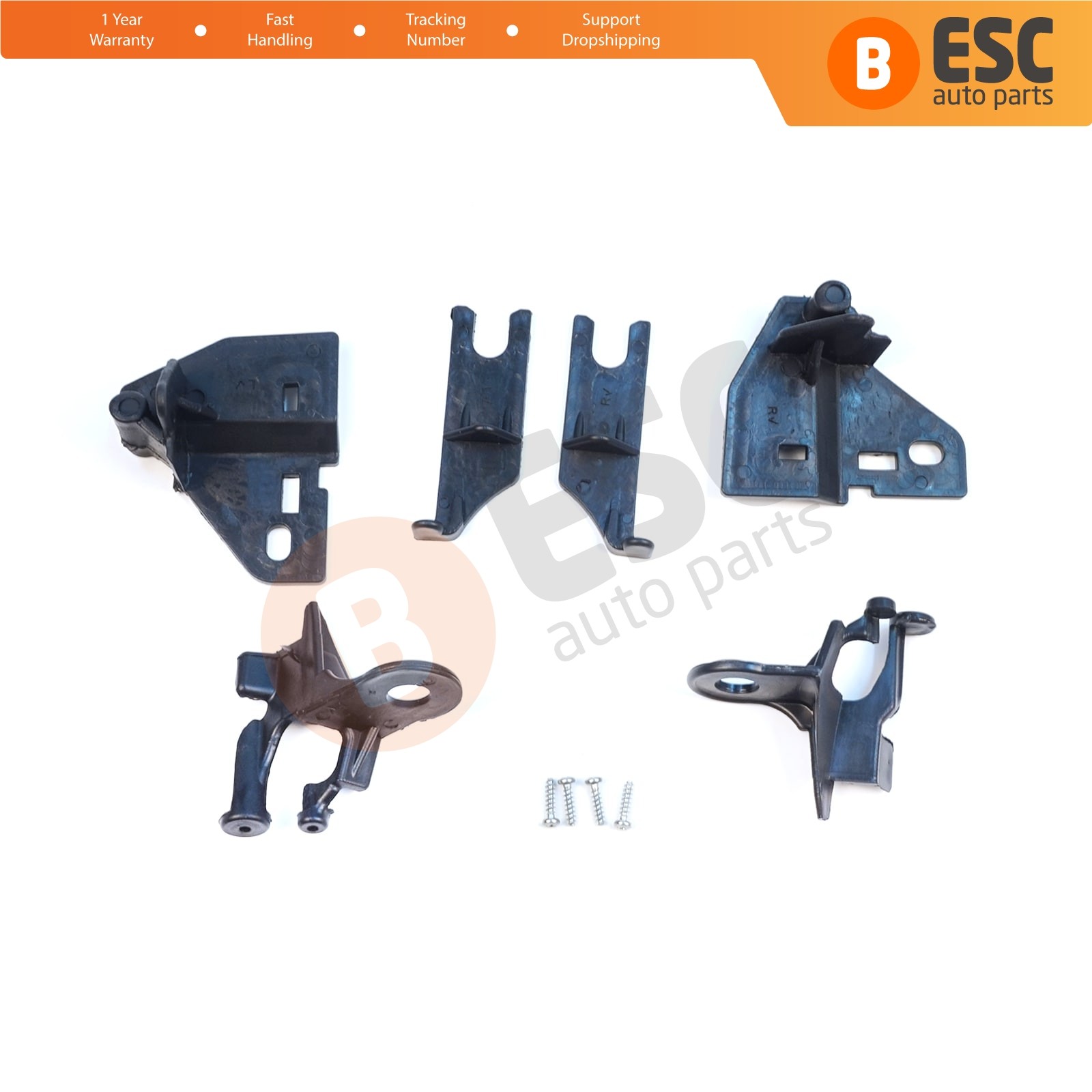 Headlight Repair Bracket Set Left Right for Renault Clio MK4 BH KH 2012-2020