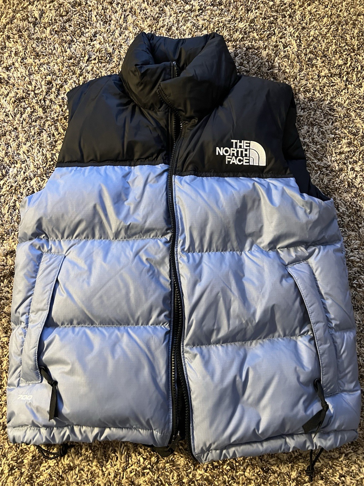 The North Face 1996 Retro Nuptse Down 700 Vest Women's Medium Folk Blue/Black