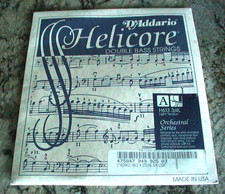 D'ADDARIO HELICORE ORCHESTRAL BASS "A" STRING H613 3/4L SCALE LIGHT TENSION NEW 