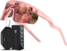 Sports Sunglasses for Men Women: UV400 Protection Running Sunglasses Wrap around