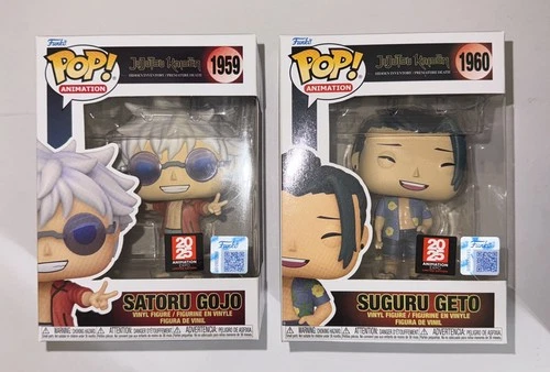 Jujutsu Kaisen Satoru Gojo & Suguru Geto Funko Pop 1959-60 Beach Exclusive Bundl