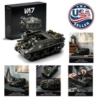 M7 Priest Tank Model Building Set - 646 PCS WW2 Army Collectible for Adults