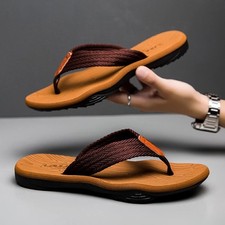 Men Summer Flip Flops Slip On Casual Beach Slides Slippers Sandals Shoes Gift