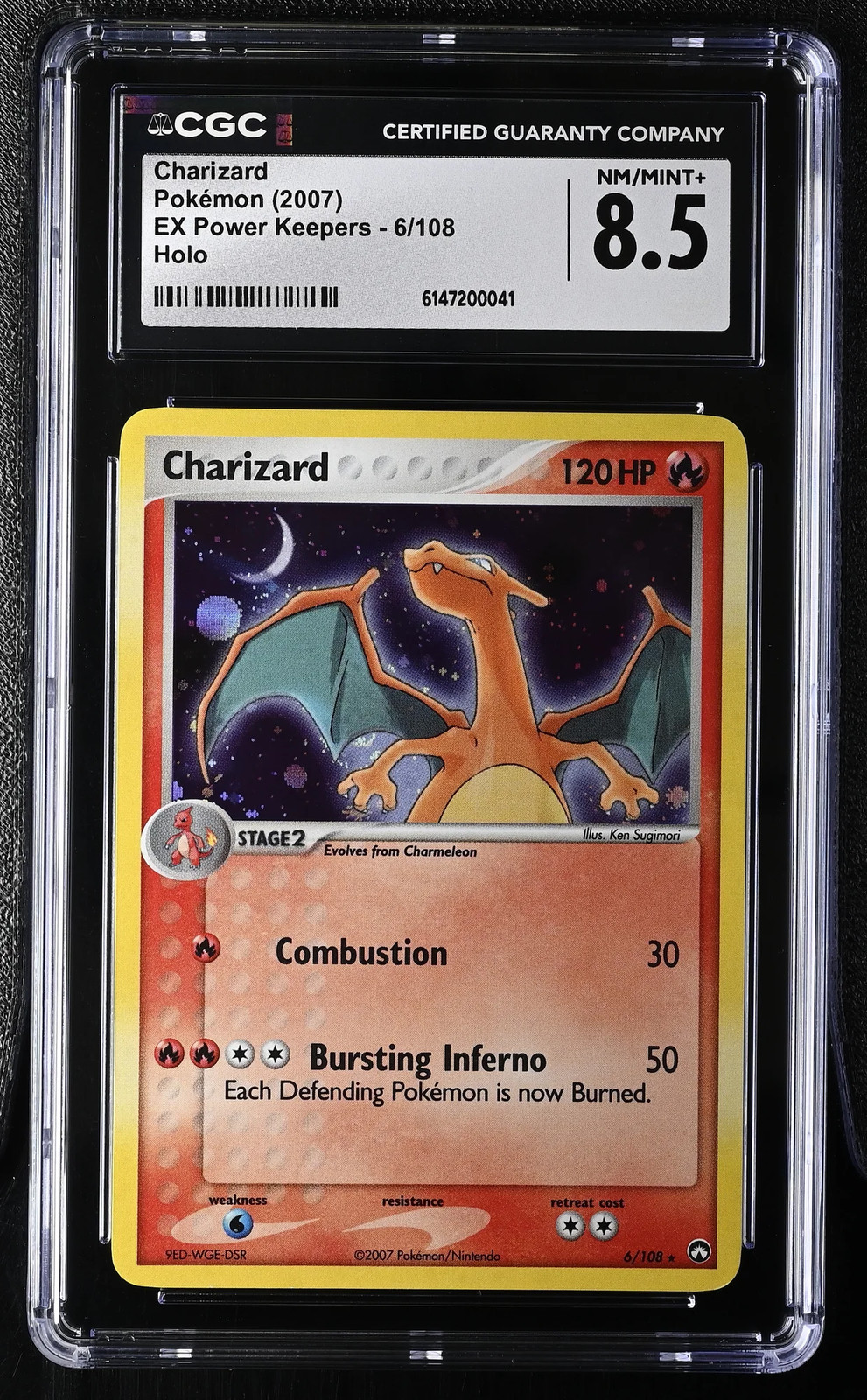 Charizard 2007 Pokemon EX Power Keepers 6/108 CGC 8.5 #6/108