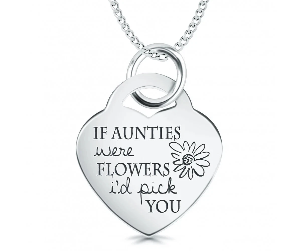 Personalised store auntie necklace
