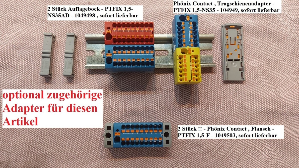 Blocco Di Distribuzione PTFIX, 4/12x1,5, Rosso - Foto 8
