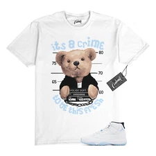 11 Legend Blue 2024 Black White T Shirt to Match CRIME
