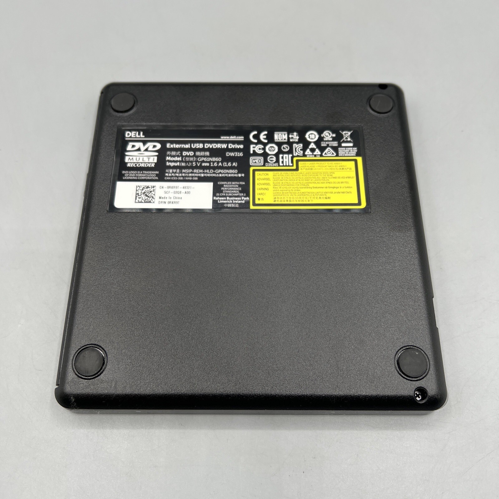 Dell DW316 External USB Slim DVD Drive 884116288473 eBay