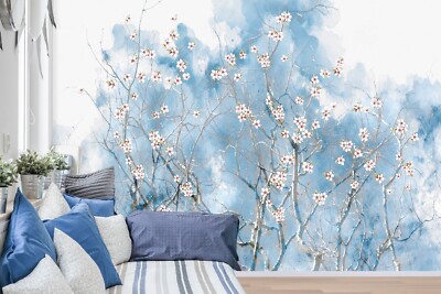 3D Flower Branch G2901 Wallpaper Wall Murals Removable Self-adhesive Honey
