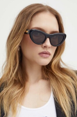NEW BV1282S 001 BOTTEGA VENETA BLACK CAT EYE WOMEN  display picture 1