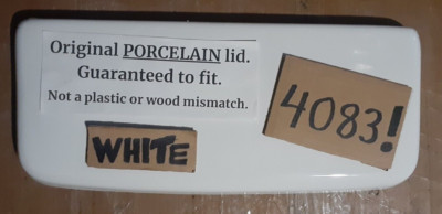 NO FLAWS! 4083 ONLY! READ! WHITE! 19 x 8 American Standard Plebe toilet tank lid