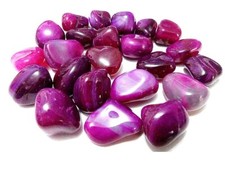 Pietre vere Agata Fuxia burattata burattate minerali Cristalloterapia