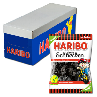 (7,31 /1kg) Haribo Lakritz-Schnecken, Rotella, 18 Beutel je 175g