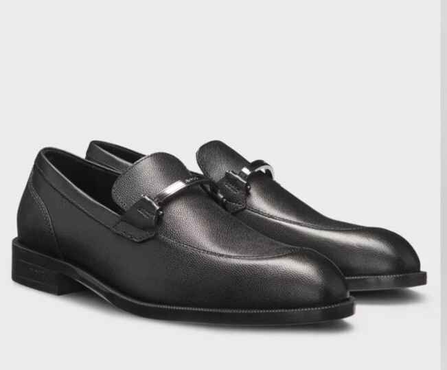 BOSS TAYIL_LOAF Shoes Black Size Uk 7.5 New GENUINE RRP £274 #cc6