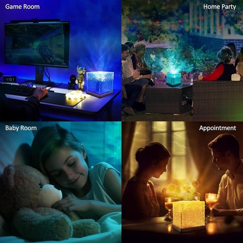 Wave Lamp Wasserwellen Lampe LED Sternenhimmel Projektor Kinder Tischlampe 16RGB - Bild 7 von 14