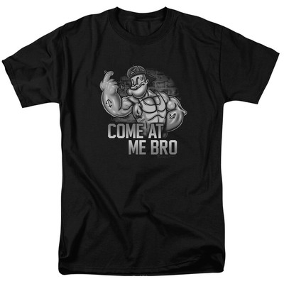 Popeye Come At Me Bro T Shirt Licensed Comic Cartoon Tee Black