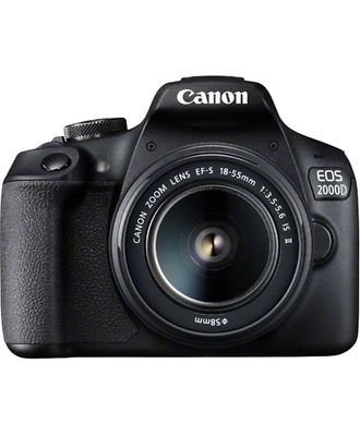 Canon EOS 2000D DSLR-Kamera mit EF-S 18-55mm f/3.5-5.6 IS II Objektiv