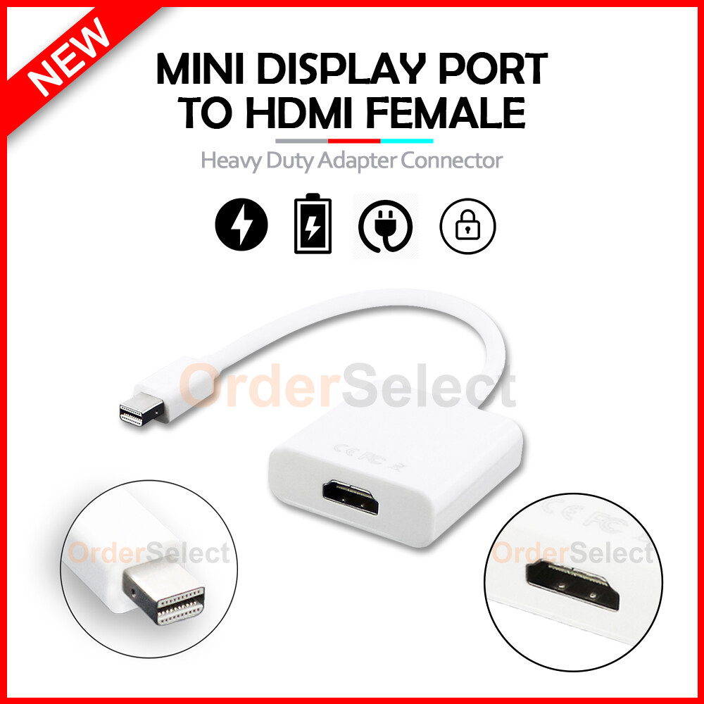 Mini Display Port DP Thunderbolt to HDMI Adapter Cable For Macbook