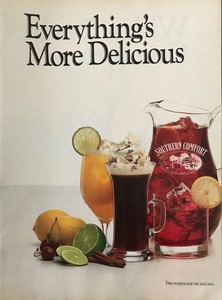 Original 1987 Southern Comfort 4 Page Cocktail Spread W Recipes
