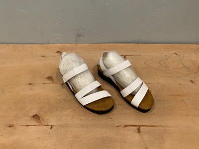 NWOT/B Naot Kayla Sandal ,  White Leather , Sz 38 / US 7