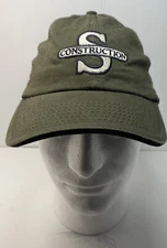 Rare Springhill Construction Sportsman Baseball Hat Men's Adjustable Green