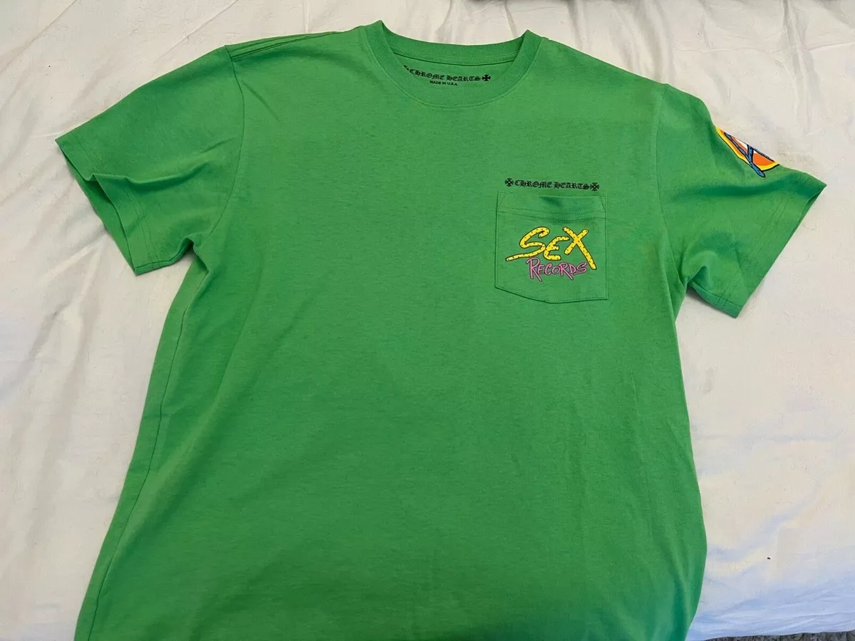 Chrome Hearts Matty Boy Sex Records Green Short Sleeve Size Large