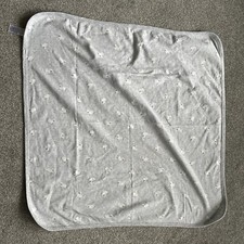 The Little White Company Grey/White comfort blanket blankie Pram Blanket